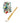 Washable Dusters: Surprise Prints - Case of 6: Black / Fabric head + handle
