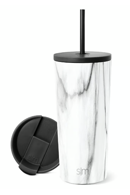 Classic Tumbler Carrara Marble 20 oz