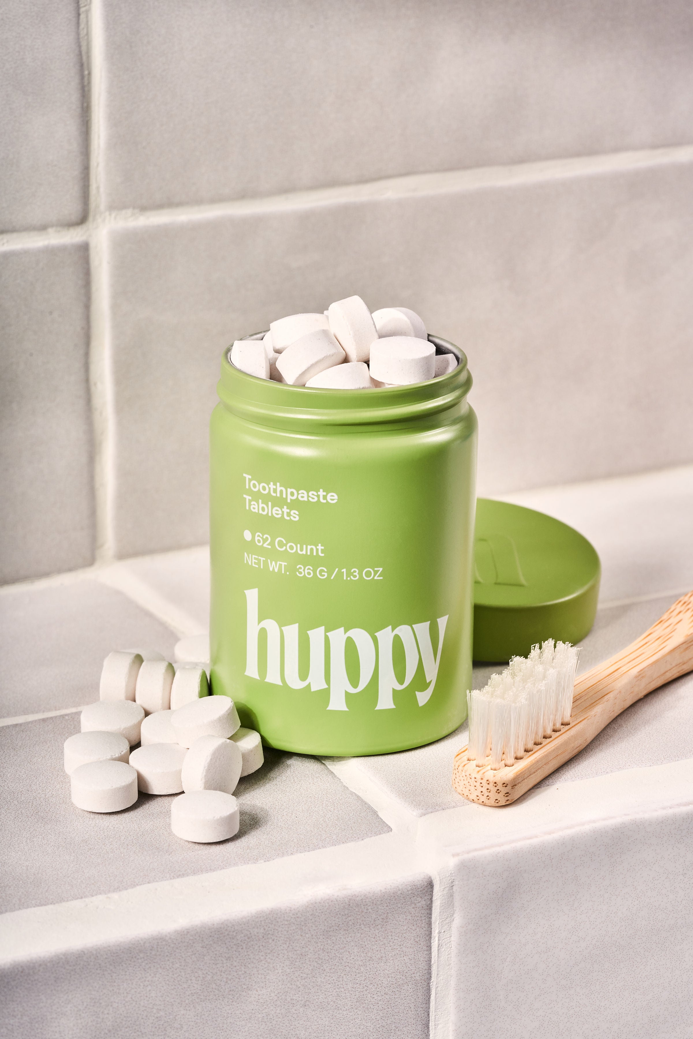 Hum Toothpaste Huppy Toothpaste Tablets - Peppermint - Tin – Bulk Refillery