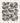 Black Beads Swedish Dishcloth